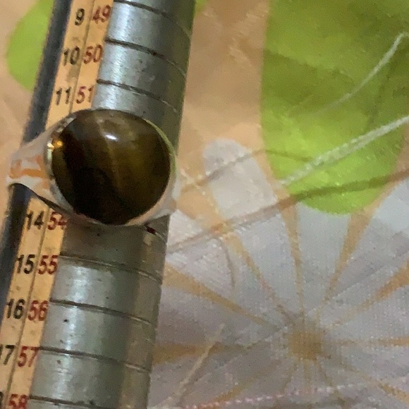 π
π
silver and tiger eye ring - Picture 3 of 7